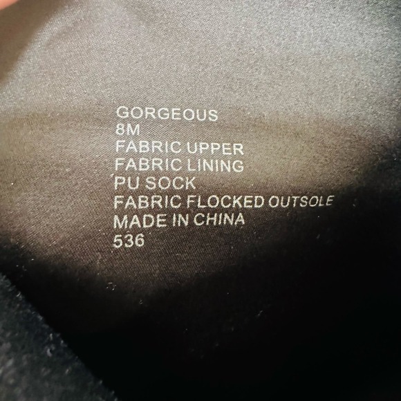 Steve Madden Gorgeous Black Suede Over the Knee Stunning Vegan Boots Size 8 - Picture 11 of 12